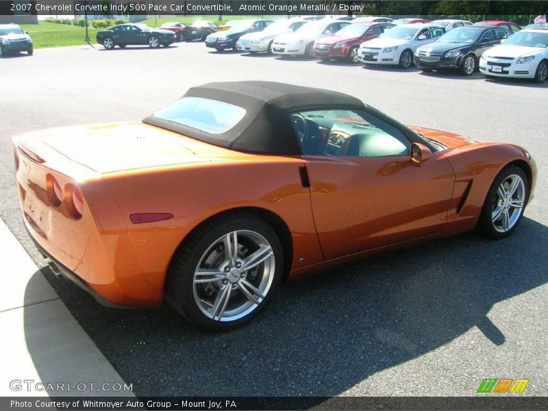 Atomic Orange Metallic / Ebony 2007 Chevrolet Corvette Indy 500 Pace Car Convertible