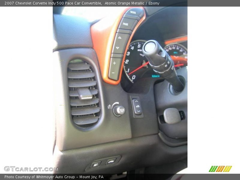 Atomic Orange Metallic / Ebony 2007 Chevrolet Corvette Indy 500 Pace Car Convertible