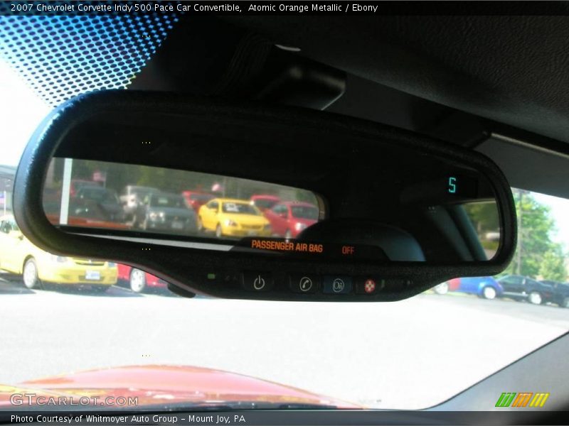 Atomic Orange Metallic / Ebony 2007 Chevrolet Corvette Indy 500 Pace Car Convertible