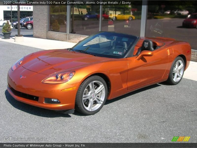 Atomic Orange Metallic / Ebony 2007 Chevrolet Corvette Indy 500 Pace Car Convertible