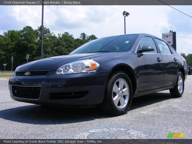 Slate Metallic / Ebony Black 2008 Chevrolet Impala LT