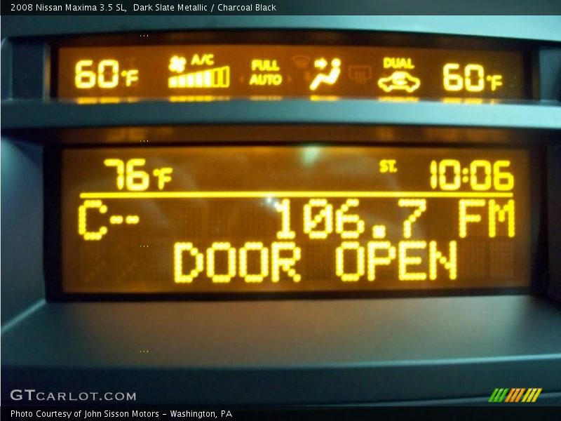 Dark Slate Metallic / Charcoal Black 2008 Nissan Maxima 3.5 SL