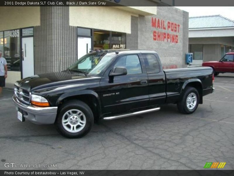Black / Dark Slate Gray 2001 Dodge Dakota SLT Club Cab