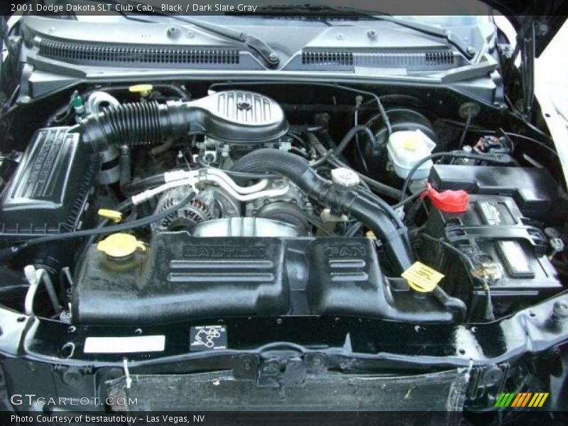 Black / Dark Slate Gray 2001 Dodge Dakota SLT Club Cab