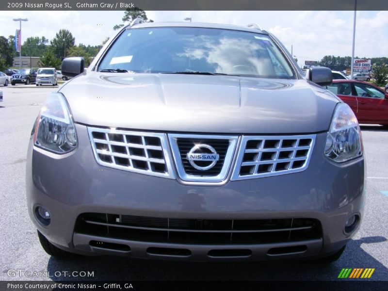 Gotham Gray / Black 2009 Nissan Rogue SL