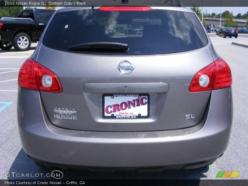 Gotham Gray / Black 2009 Nissan Rogue SL
