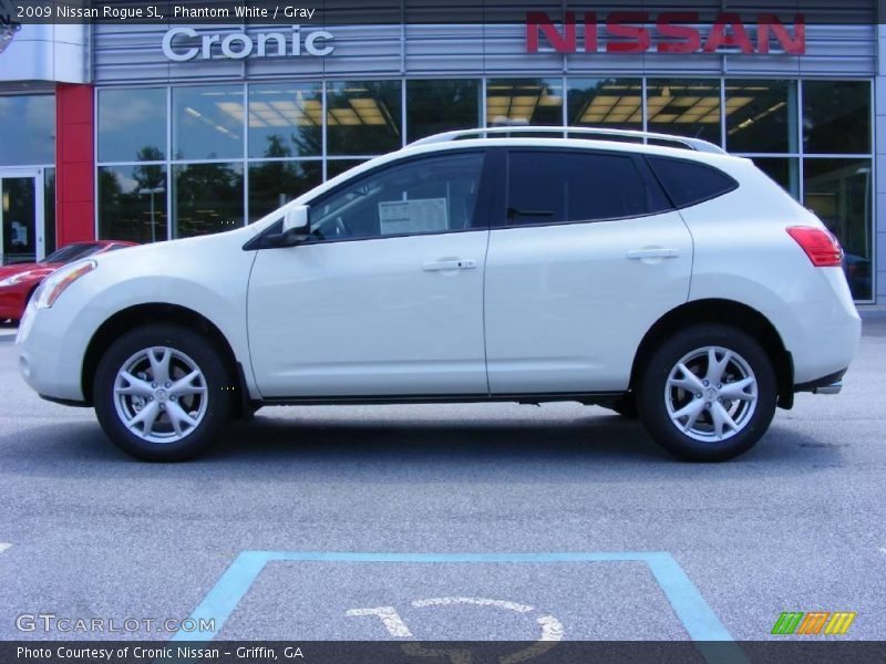 Phantom White / Gray 2009 Nissan Rogue SL