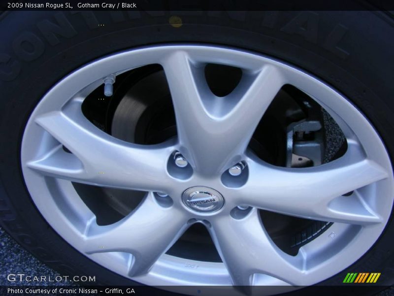 Gotham Gray / Black 2009 Nissan Rogue SL