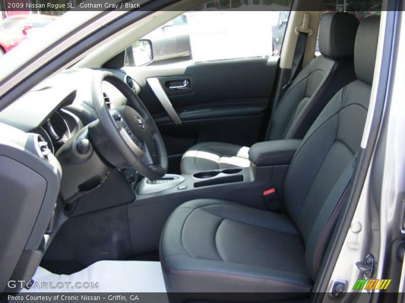 Gotham Gray / Black 2009 Nissan Rogue SL