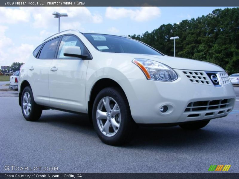 Phantom White / Gray 2009 Nissan Rogue SL