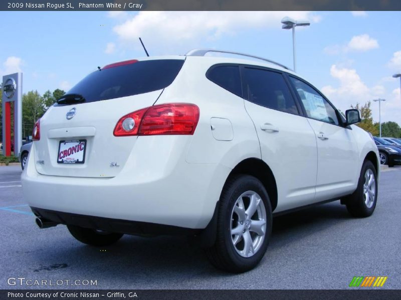 Phantom White / Gray 2009 Nissan Rogue SL