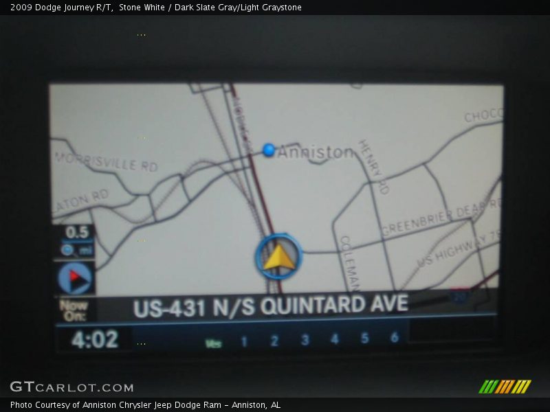 Stone White / Dark Slate Gray/Light Graystone 2009 Dodge Journey R/T