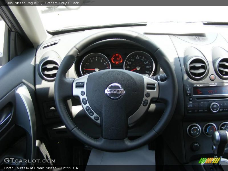 Gotham Gray / Black 2009 Nissan Rogue SL