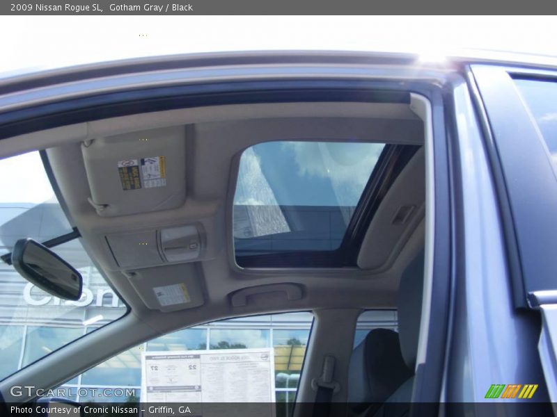 Gotham Gray / Black 2009 Nissan Rogue SL