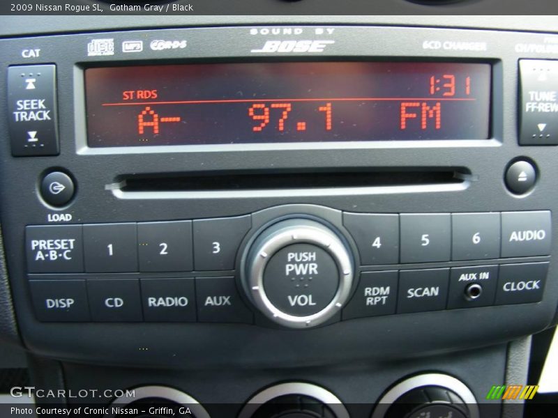 Gotham Gray / Black 2009 Nissan Rogue SL