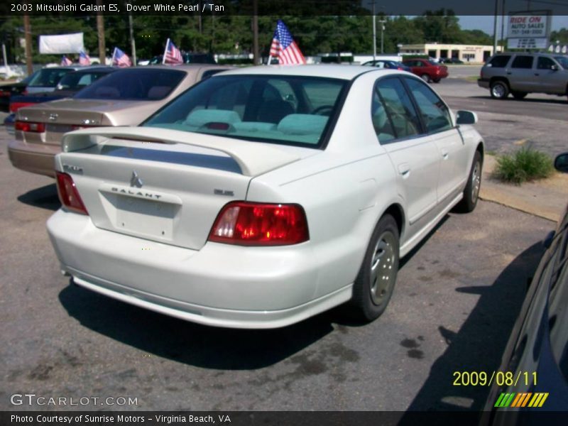 Dover White Pearl / Tan 2003 Mitsubishi Galant ES