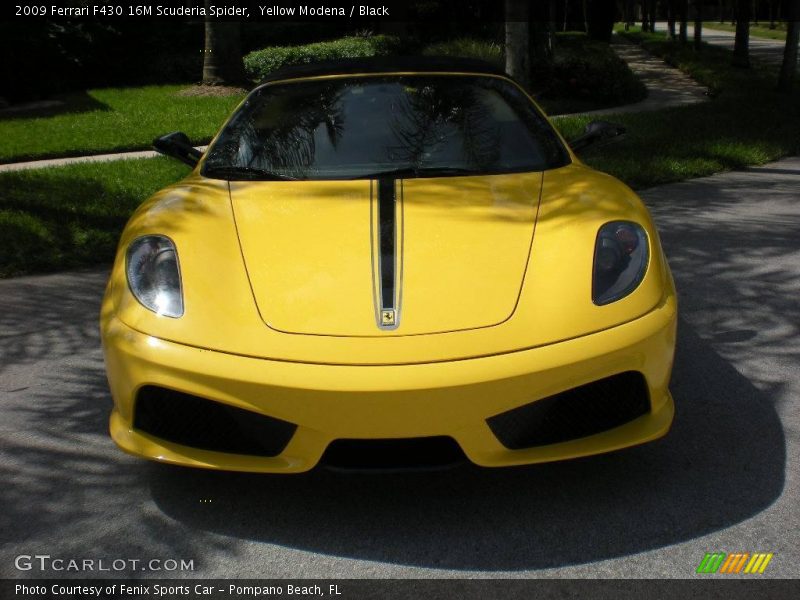 Yellow Modena / Black 2009 Ferrari F430 16M Scuderia Spider