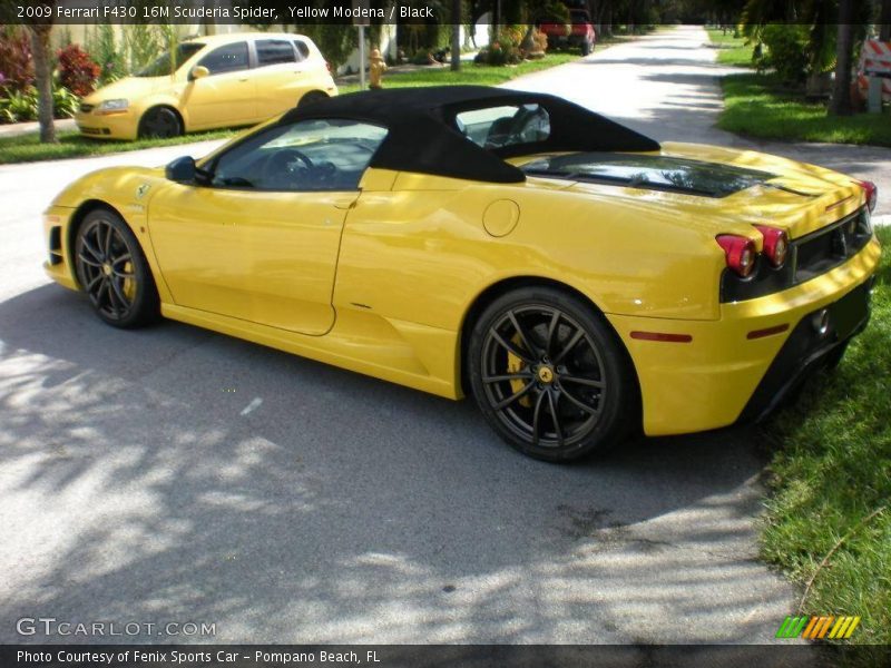 Yellow Modena / Black 2009 Ferrari F430 16M Scuderia Spider