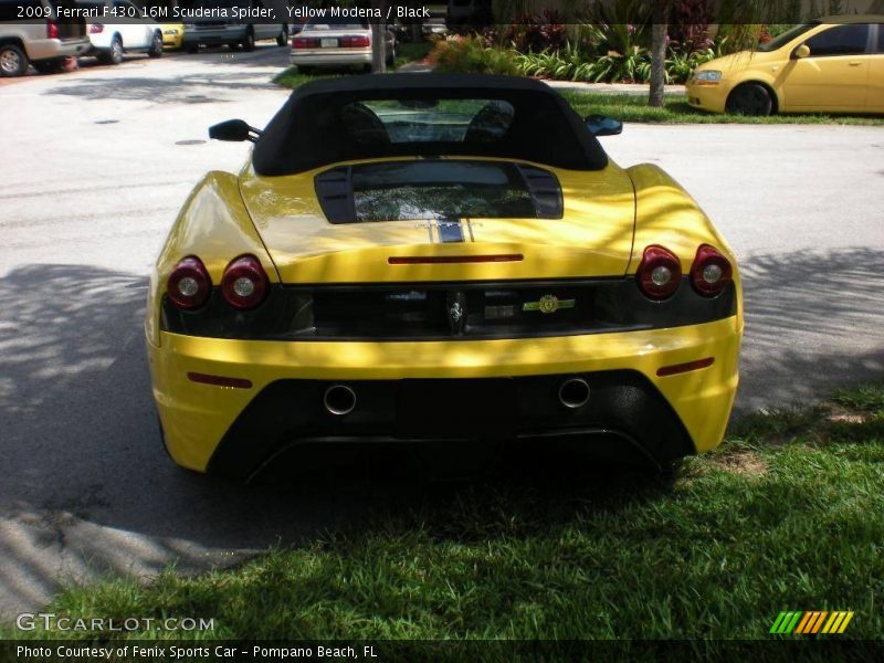 Yellow Modena / Black 2009 Ferrari F430 16M Scuderia Spider