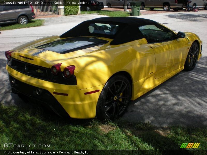 Yellow Modena / Black 2009 Ferrari F430 16M Scuderia Spider