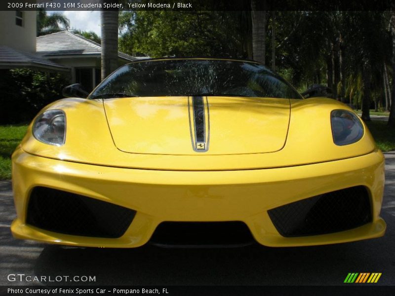 Yellow Modena / Black 2009 Ferrari F430 16M Scuderia Spider