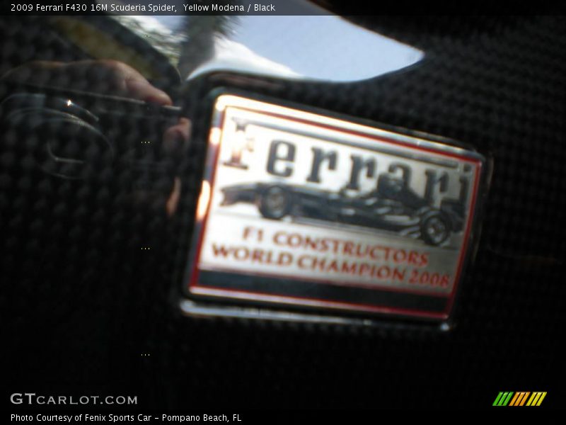 Yellow Modena / Black 2009 Ferrari F430 16M Scuderia Spider