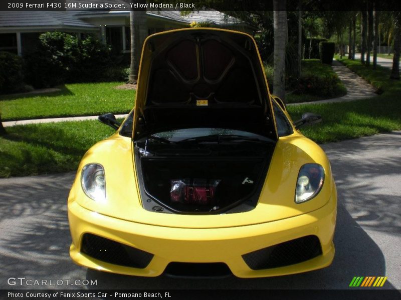 Yellow Modena / Black 2009 Ferrari F430 16M Scuderia Spider