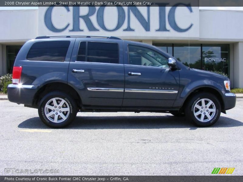 Steel Blue Metallic / Dark Slate Gray/Light Slate Gray 2008 Chrysler Aspen Limited