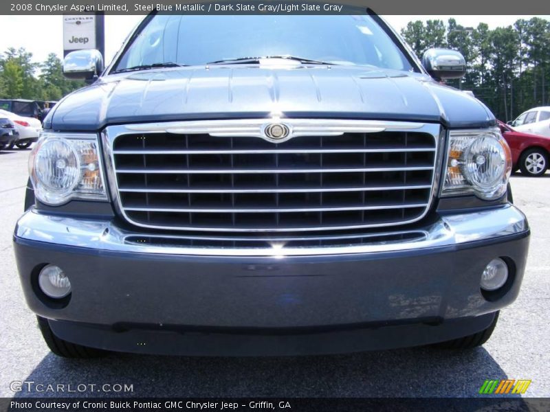 Steel Blue Metallic / Dark Slate Gray/Light Slate Gray 2008 Chrysler Aspen Limited