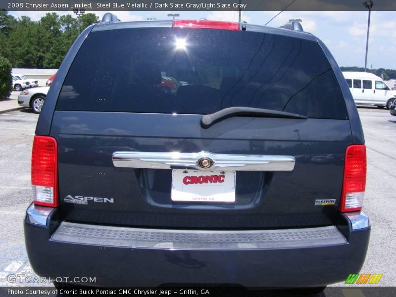 Steel Blue Metallic / Dark Slate Gray/Light Slate Gray 2008 Chrysler Aspen Limited