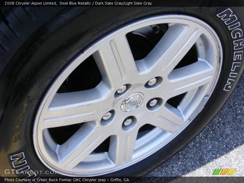 Steel Blue Metallic / Dark Slate Gray/Light Slate Gray 2008 Chrysler Aspen Limited