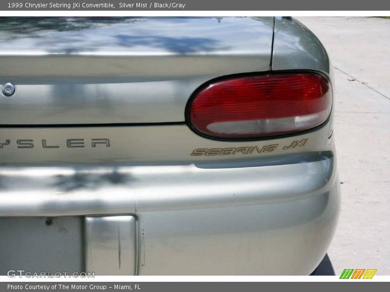 Silver Mist / Black/Gray 1999 Chrysler Sebring JXi Convertible