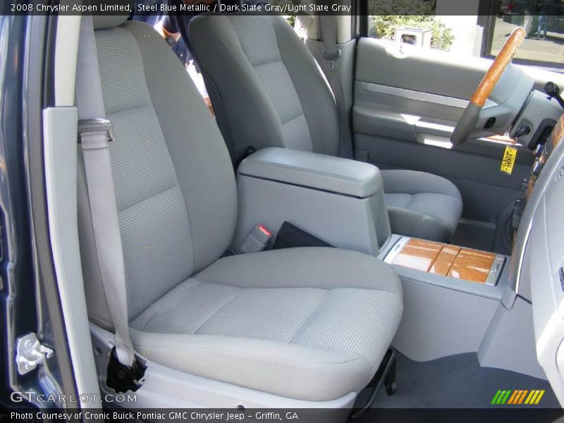 Steel Blue Metallic / Dark Slate Gray/Light Slate Gray 2008 Chrysler Aspen Limited