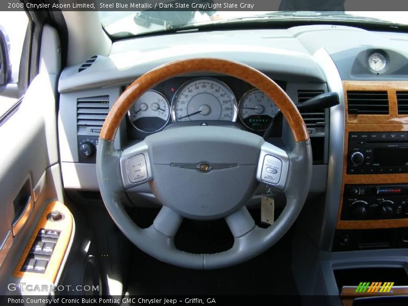 Steel Blue Metallic / Dark Slate Gray/Light Slate Gray 2008 Chrysler Aspen Limited