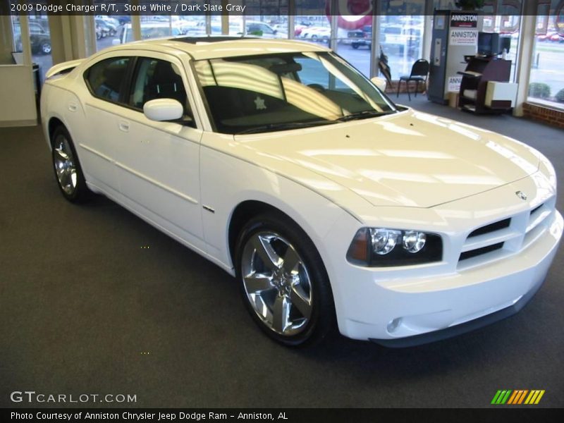 Stone White / Dark Slate Gray 2009 Dodge Charger R/T