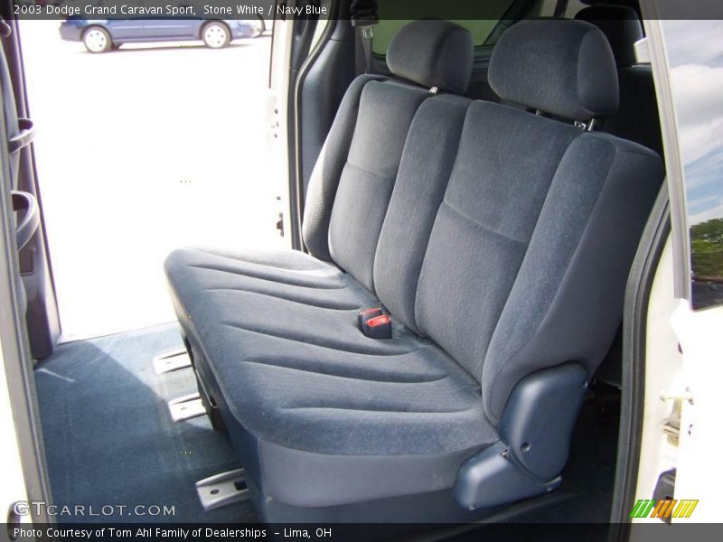 Stone White / Navy Blue 2003 Dodge Grand Caravan Sport