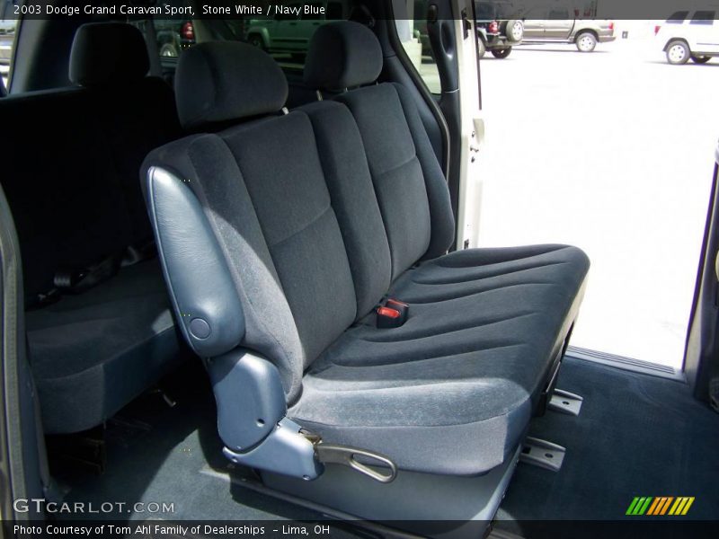 Stone White / Navy Blue 2003 Dodge Grand Caravan Sport