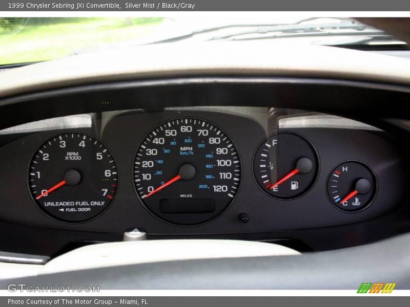 Silver Mist / Black/Gray 1999 Chrysler Sebring JXi Convertible