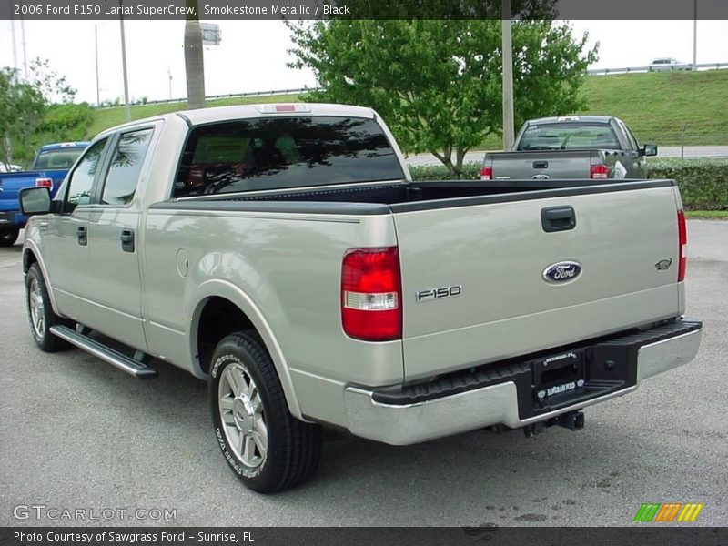 Smokestone Metallic / Black 2006 Ford F150 Lariat SuperCrew