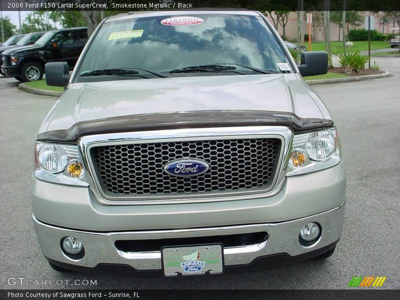 Smokestone Metallic / Black 2006 Ford F150 Lariat SuperCrew