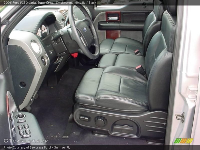 Smokestone Metallic / Black 2006 Ford F150 Lariat SuperCrew