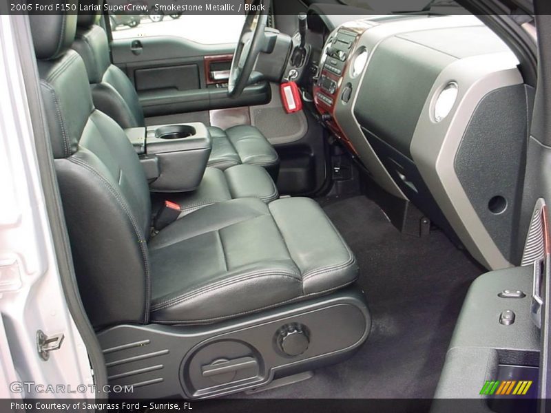 Smokestone Metallic / Black 2006 Ford F150 Lariat SuperCrew