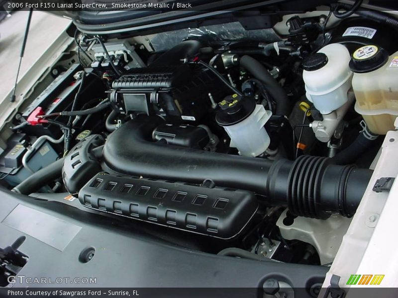 Smokestone Metallic / Black 2006 Ford F150 Lariat SuperCrew