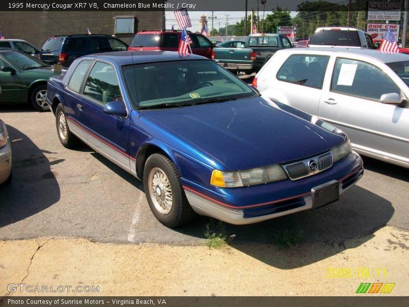 Chameleon Blue Metallic / Gray 1995 Mercury Cougar XR7 V8