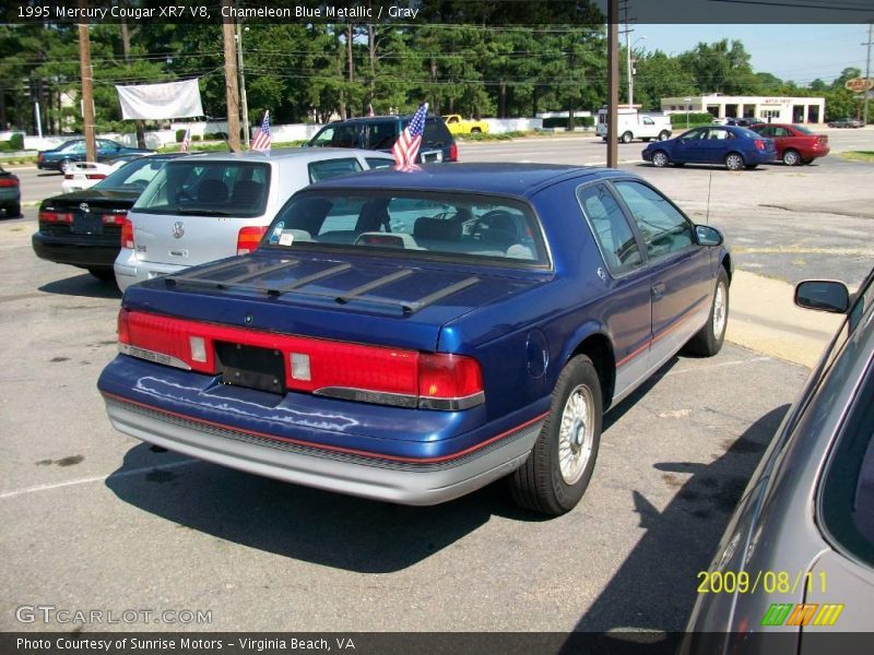 Chameleon Blue Metallic / Gray 1995 Mercury Cougar XR7 V8