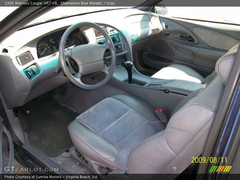 Chameleon Blue Metallic / Gray 1995 Mercury Cougar XR7 V8