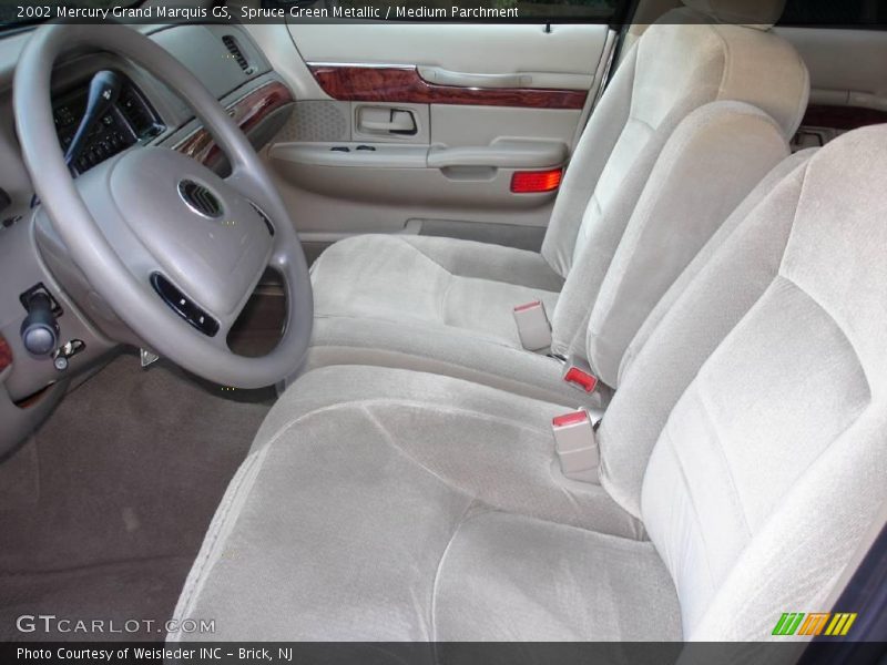 Spruce Green Metallic / Medium Parchment 2002 Mercury Grand Marquis GS