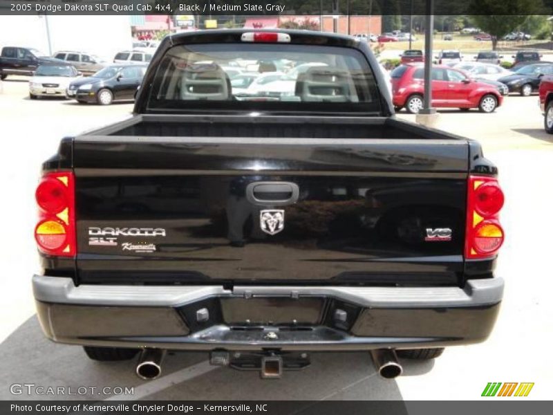 Black / Medium Slate Gray 2005 Dodge Dakota SLT Quad Cab 4x4