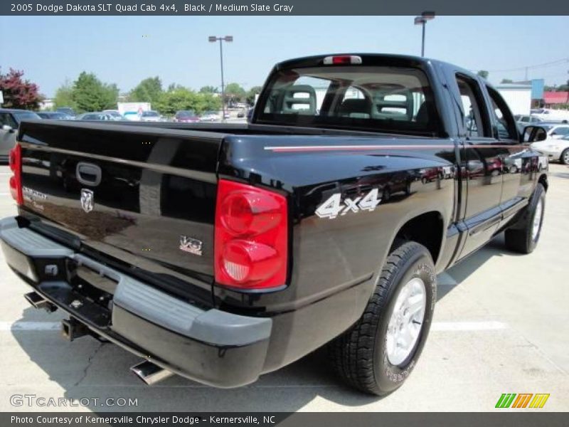 Black / Medium Slate Gray 2005 Dodge Dakota SLT Quad Cab 4x4