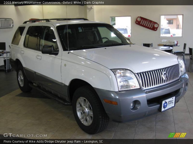 Oxford White / Dark Graphite 2003 Mercury Mountaineer Convenience